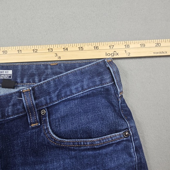 Carhartt Jeans Mens 36x32 Blue Straight Fit Workwear Denim Classic - Picture 7 of 11